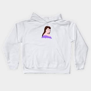 Abstract woman's portrait Kids Hoodie